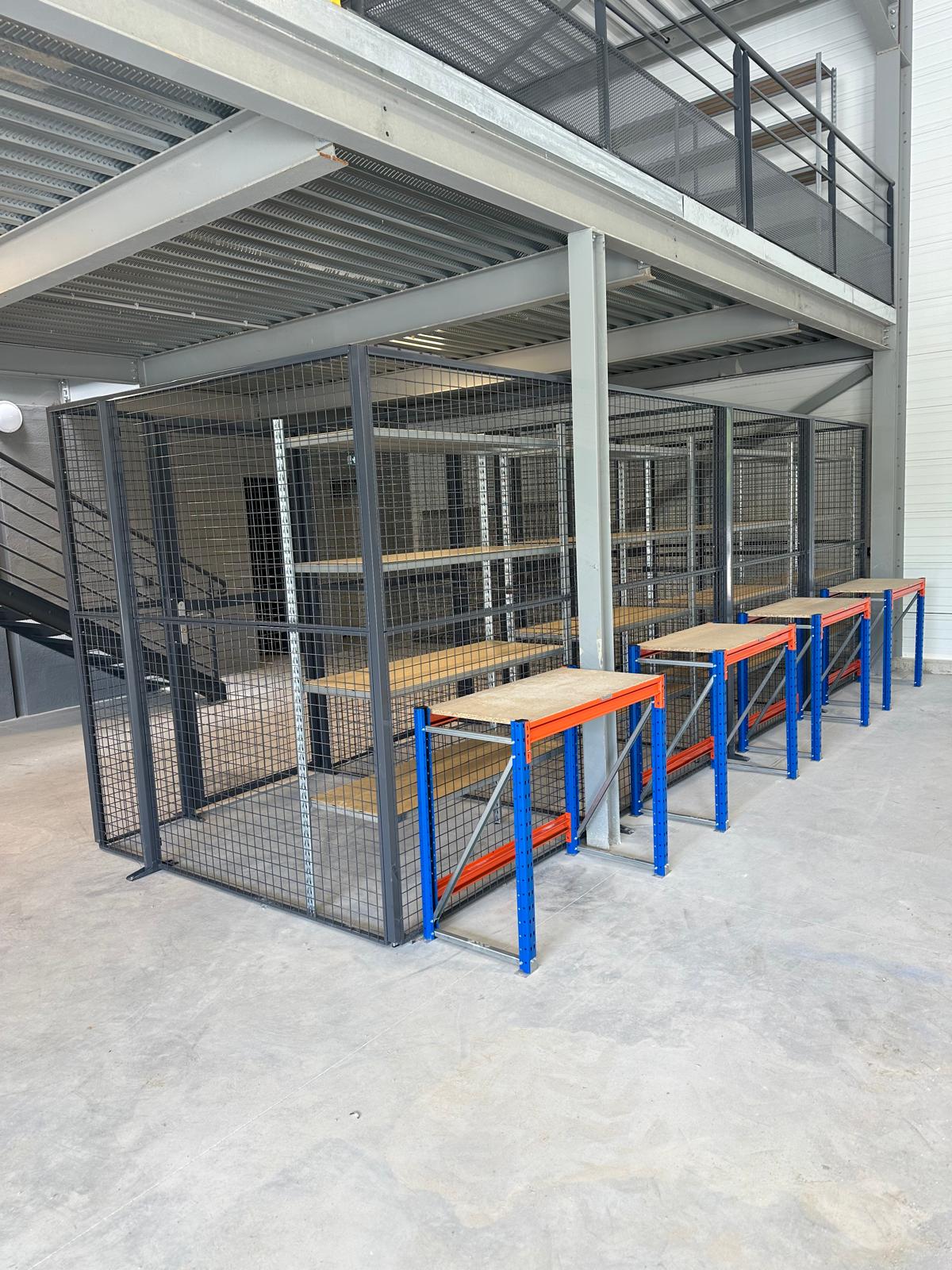 ETABLI-CLOISONS Aménagement et optimisation de stockage des entrepôts de E.Leclerc Mimizan - Bordeaux Rayonnage